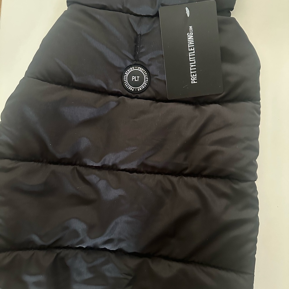 PrettyLittleThing Charcoal Puffer Jacket